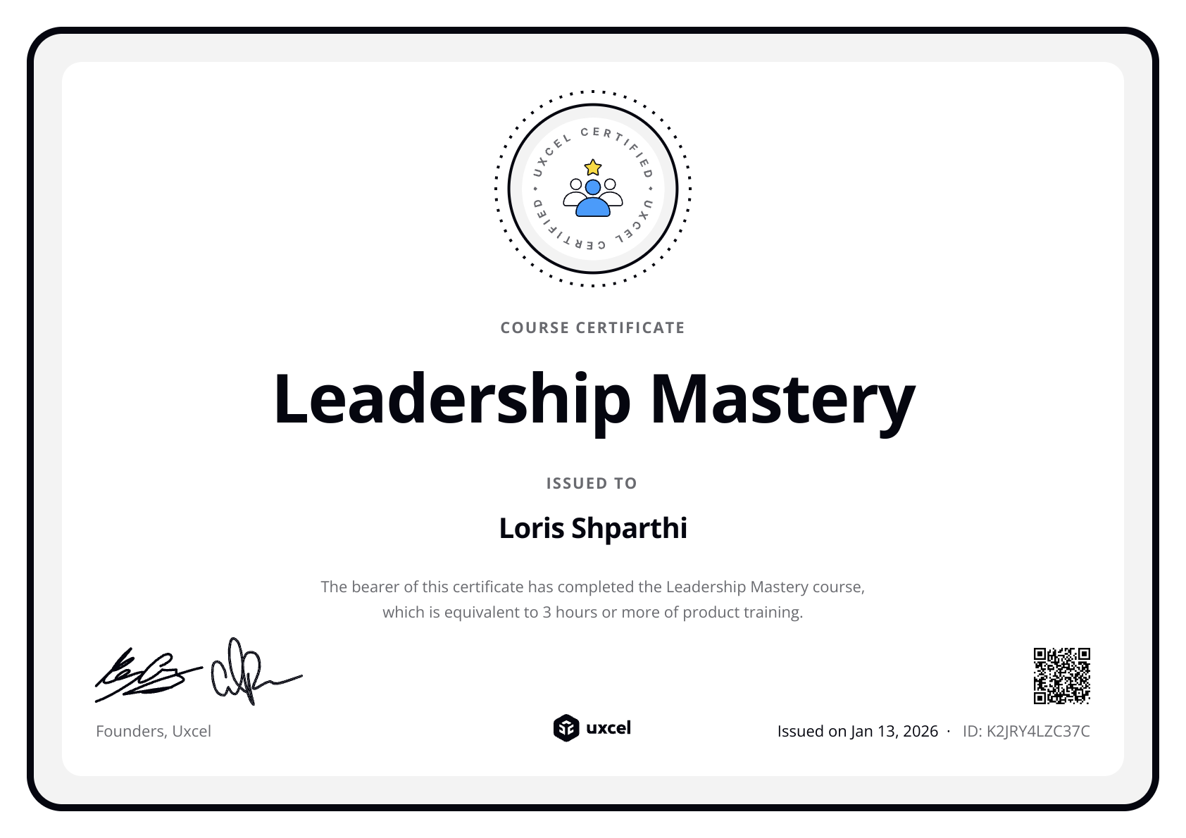 Sirolius's certificate